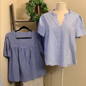 SHEIN Blue s/s tops